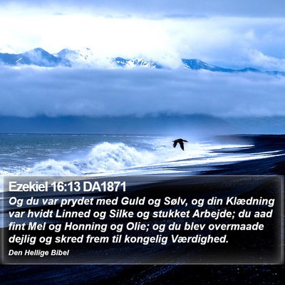 Ezekiel 16:13 DA1871 Bible Verse Image