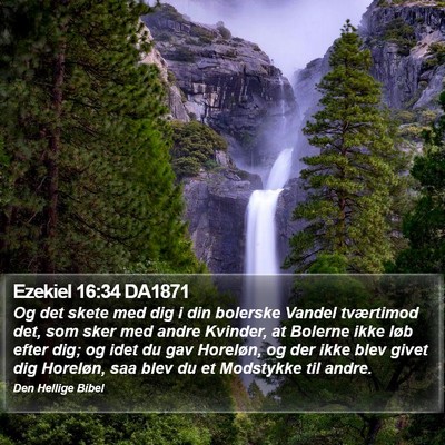 Ezekiel 16:34 DA1871 Bible Verse Image