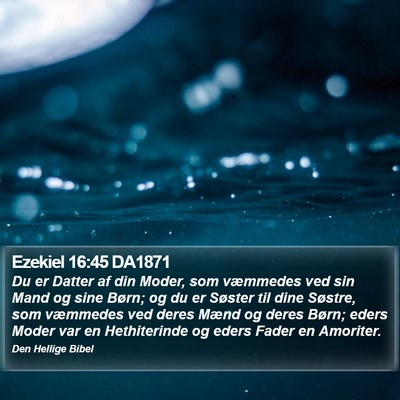Ezekiel 16:45 DA1871 Bible Verse Image