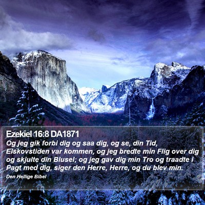 Ezekiel 16:8 DA1871 Bible Verse Image