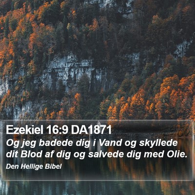 Ezekiel 16:9 DA1871 Bible Verse Image