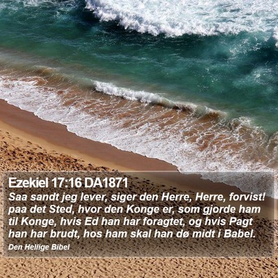 Ezekiel 17:16 DA1871 Bible Verse Image