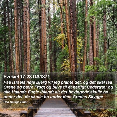 Ezekiel 17:23 DA1871 Bible Verse Image