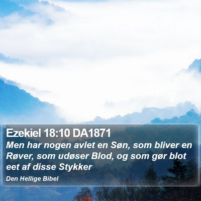 Ezekiel 18:10 DA1871 Bible Verse Image