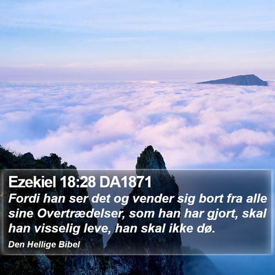 Ezekiel 18:28 DA1871 Bible Verse Image
