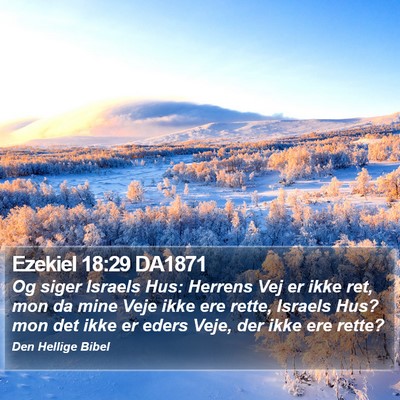 Ezekiel 18:29 DA1871 Bible Verse Image