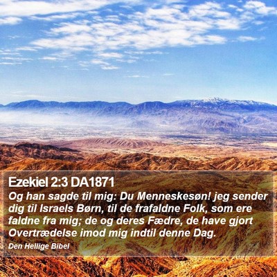 Ezekiel 2:3 DA1871 Bible Verse Image