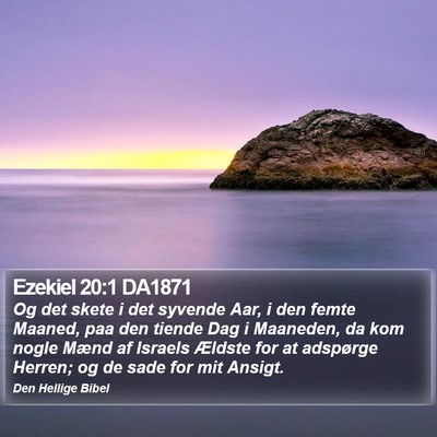 Ezekiel 20:1 DA1871 Bible Verse Image