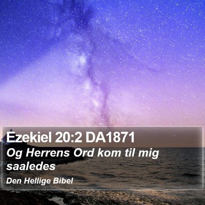 Ezekiel 20:2 DA1871 Bible Verse Image