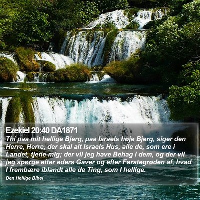 Ezekiel 20:40 DA1871 Bible Verse Image