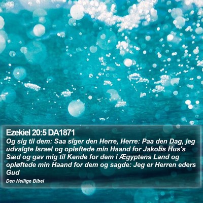 Ezekiel 20:5 DA1871 Bible Verse Image