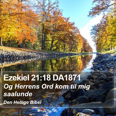 Ezekiel 21:18 DA1871 Bible Verse Image