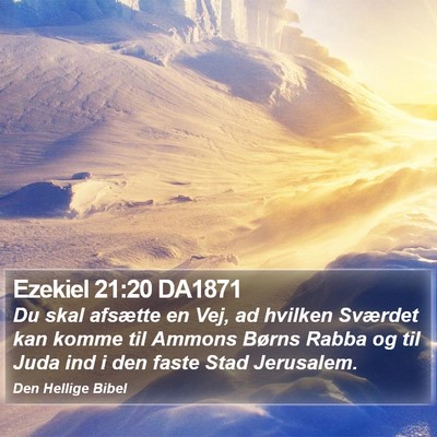 Ezekiel 21:20 DA1871 Bible Verse Image