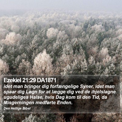 Ezekiel 21:29 DA1871 Bible Verse Image