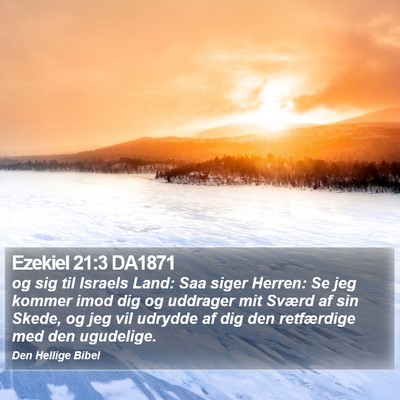 Ezekiel 21:3 DA1871 Bible Verse Image
