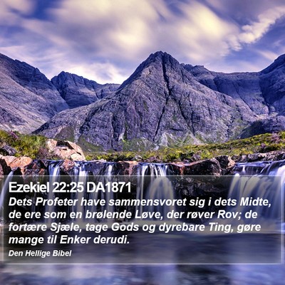 Ezekiel 22:25 DA1871 Bible Verse Image