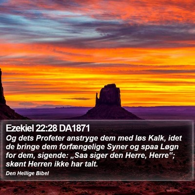 Ezekiel 22:28 DA1871 Bible Verse Image