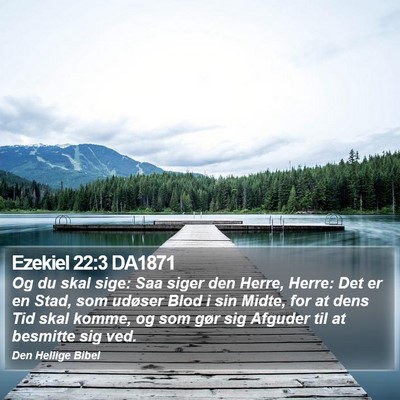 Ezekiel 22:3 DA1871 Bible Verse Image