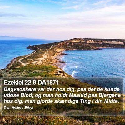 Ezekiel 22:9 DA1871 Bible Verse Image