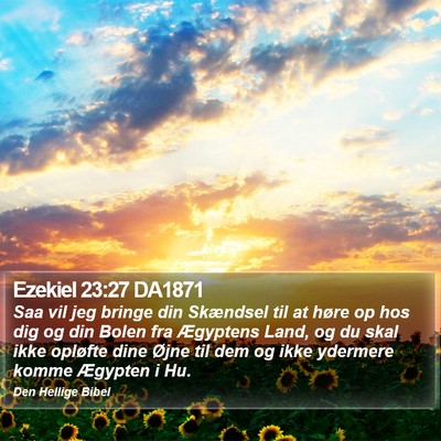 Ezekiel 23:27 DA1871 Bible Verse Image