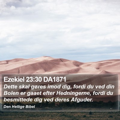 Ezekiel 23:30 DA1871 Bible Verse Image