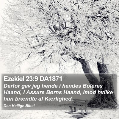 Ezekiel 23:9 DA1871 Bible Verse Image