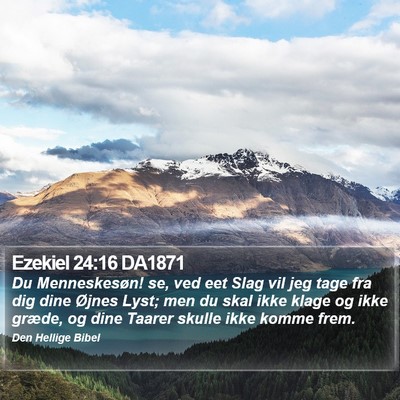 Ezekiel 24:16 DA1871 Bible Verse Image