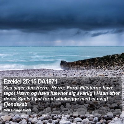 Ezekiel 25:15 DA1871 Bible Verse Image