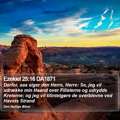 Ezekiel 25:16 DA1871 Bible Verse Image