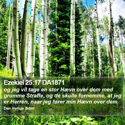Ezekiel 25:17 DA1871 Bible Verse Image