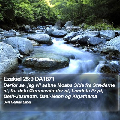Ezekiel 25:9 DA1871 Bible Verse Image