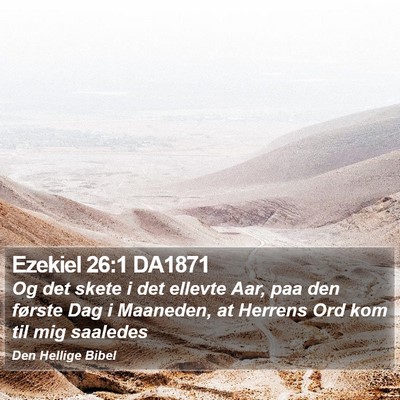 Ezekiel 26:1 DA1871 Bible Verse Image