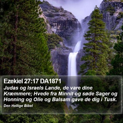 Ezekiel 27:17 DA1871 Bible Verse Image