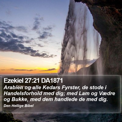 Ezekiel 27:21 DA1871 Bible Verse Image