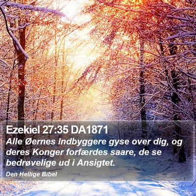 Ezekiel 27:35 DA1871 Bible Verse Image