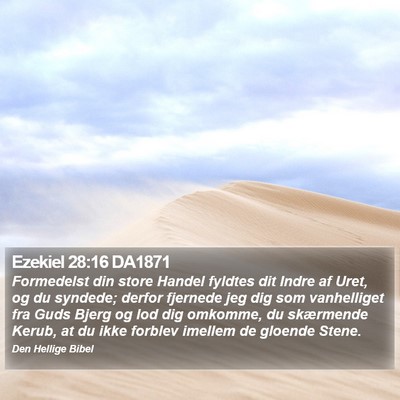 Ezekiel 28:16 DA1871 Bible Verse Image