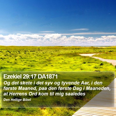 Ezekiel 29:17 DA1871 Bible Verse Image
