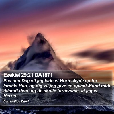 Ezekiel 29:21 DA1871 Bible Verse Image