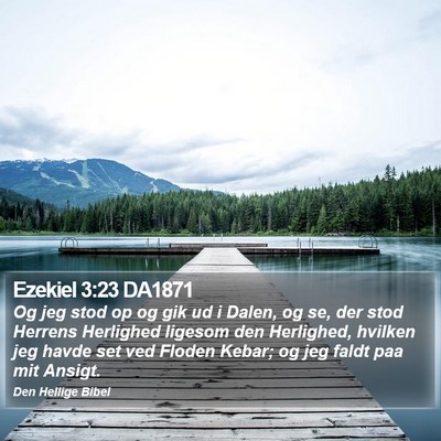 Ezekiel 3:23 DA1871 Bible Verse Image