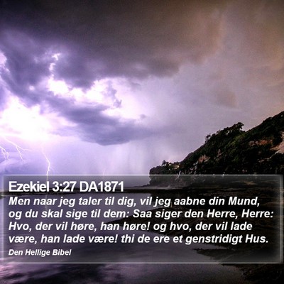 Ezekiel 3:27 DA1871 Bible Verse Image