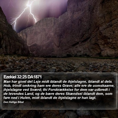Ezekiel 32:25 DA1871 Bible Verse Image