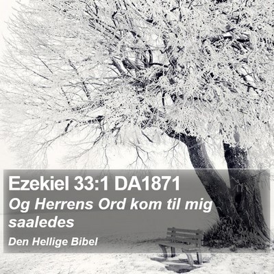 Ezekiel 33:1 DA1871 Bible Verse Image