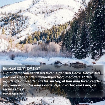 Ezekiel 33:11 DA1871 Bible Verse Image
