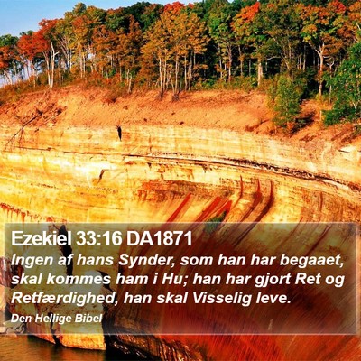 Ezekiel 33:16 DA1871 Bible Verse Image