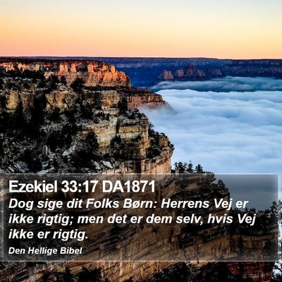 Ezekiel 33:17 DA1871 Bible Verse Image