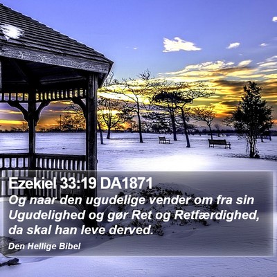 Ezekiel 33:19 DA1871 Bible Verse Image