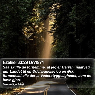 Ezekiel 33:29 DA1871 Bible Verse Image