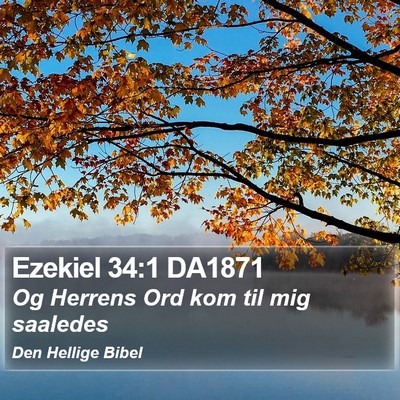 Ezekiel 34:1 DA1871 Bible Verse Image