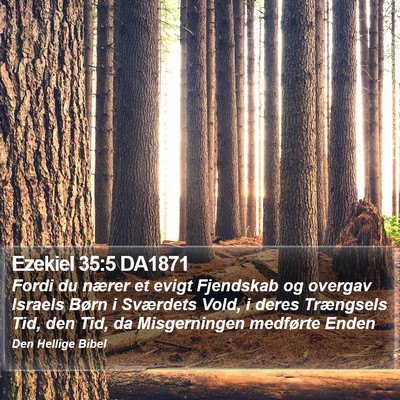 Ezekiel 35:5 DA1871 Bible Verse Image