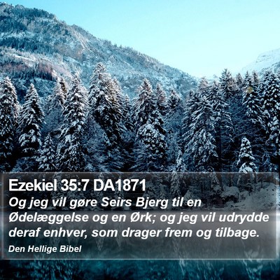 Ezekiel 35:7 DA1871 Bible Verse Image